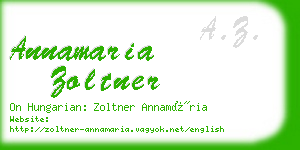 annamaria zoltner business card